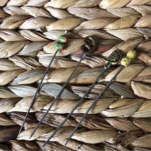 4pc stainless steel and cocktail Hors D'oeuvres appetizer picks